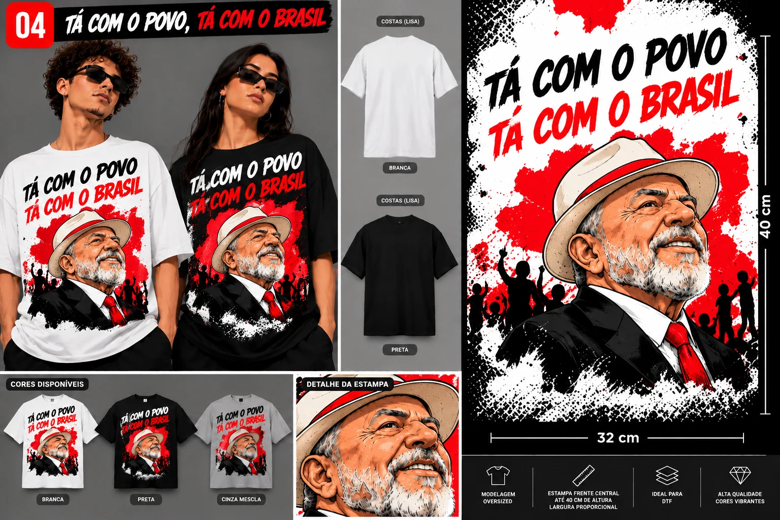 TÁ COM O POVO TÁ COM O BRASIL - PT PARTIDO ELEITORAL